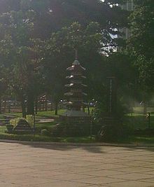 Monumento à imigração japonesa, em Campo Grande - Mato Grosso do Sul